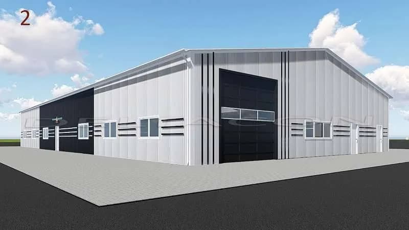 DELTACON Stahlhalle Büro Werkstatt Produktion 15 x 35 x 5,00/ 6,50 m / Gewährleistung 5 Jahre !