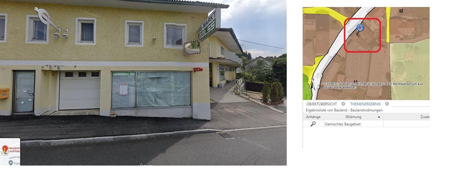 Zentrum St.. Leondhard M Widmung mit Altbestand- leerstehendes Gewerbeobjekt plus Wohnhaus ES GIBT EINE HOHE LEERSTANDSFÖRERUNG VOM LAND - Bild 1