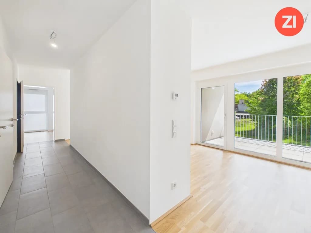 Geförderte 3-Zimmer-Wohnung mit Tiefgaragenparkplatz und Loggia in Gallspach. Erstbezug!