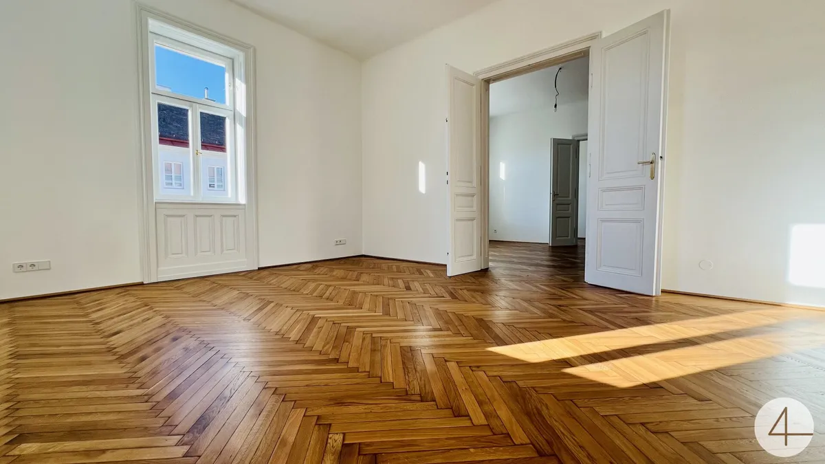 Erstbezug · U6 in Gehweite · hochwertige 3-Zimmer-Wohnung · Lift · Küche mit Essbereich · Fussbodenheizung