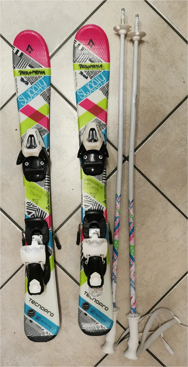 TECNOPRO Kinderskier inkl. Bindung und Stöcke